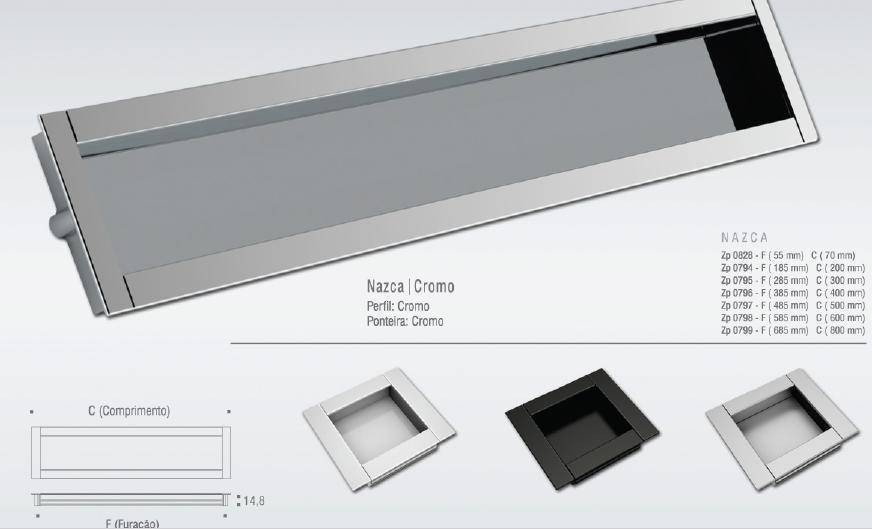 Closing Fechaduras | PUXADOR CONCHA NAZCA